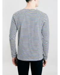 Selected Homme Navy Striped T Shirt