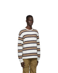 Remi Relief Off White Striped T Shirt