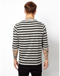 Asos Stripe 34 Sleeve T Shirt