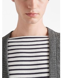 Prada Striped Long Sleeve T Shirt