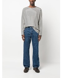 Nudie Jeans Striped Longsleeved Cotton Top