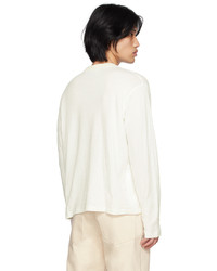 Sunnei White Striped Long Sleeve T Shirt