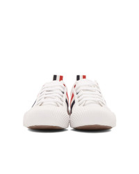 Thom Browne White Vulcanized Trainer Sneakers