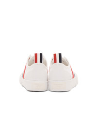 Thom Browne White Vulcanized Trainer Sneakers