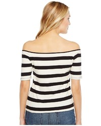 Splendid Seaboard Stripe Off Shoulder Top Clothing