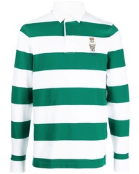 Polo Ralph Lauren Striped Logo Embroidered Rugby Shirt