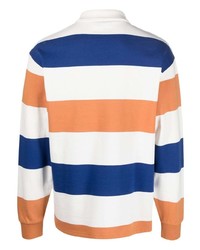 Closed Striped Rugby Polo Shirt