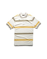 Radmor Baty Stripe Polo Shirt In Snow White At Nordstrom