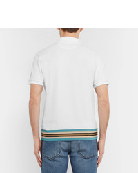Valentino Contrast Trimmed Cotton Piqu Polo Shirt