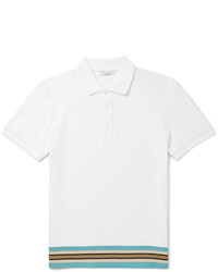 Valentino Contrast Trimmed Cotton Piqu Polo Shirt