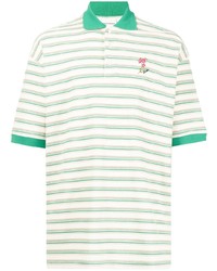 Drôle De Monsieur Embroidered Logo Short Sleeved Polo Shirt