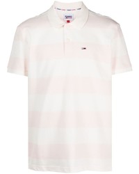 Tommy Jeans Logo Embroidery Striped Polo Shirt