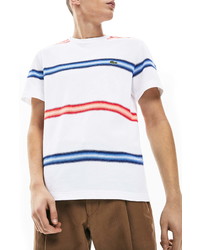 Lacoste Ombre Stripe Organic Cotton T Shirt