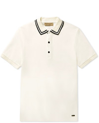 Burberry Slim Fit Contrast Tipped Cotton Piqu Polo Shirt