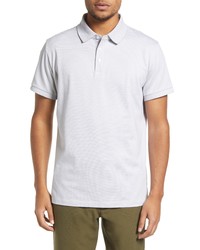 Bonobos Stretch Pique Polo In Fossil Feeder Stripe At Nordstrom