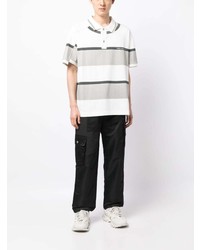 Feng Chen Wang Striped Cotton Polo Short