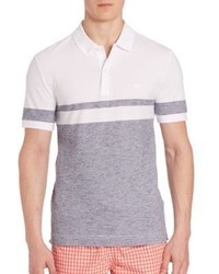 Lacoste Striped Heathered Pique Polo