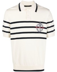 Billionaire Striped Knitted Polo Shirt