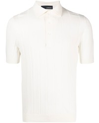 Lardini Striped Pattern Cotton Polo Shirt