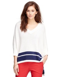 Brooks Brothers Cotton Poncho Sweater