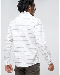 Esprit Cotton Shirt With Stripe Detail