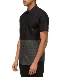 Tavik Wiltern Stripe Colorblock Woven Shirt