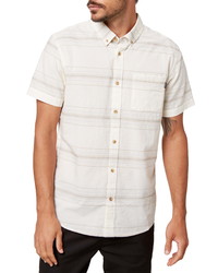 O'Neill Crestmont Standard Fit Stripe Short Sleeve Shirt
