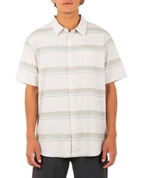 Hurley Miles Stretch Cotton Short Sleeve Button Up Shirt