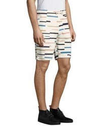 Wesc Marty Broken Stripe Print French Terry Shorts