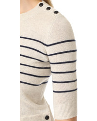 Veronica Beard Knot Mariner Combo Sweater
