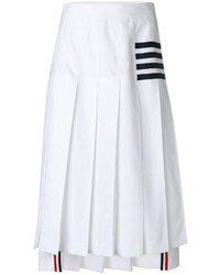 Thom Browne Tennis Collection Bar Stripe Pleated Skirt
