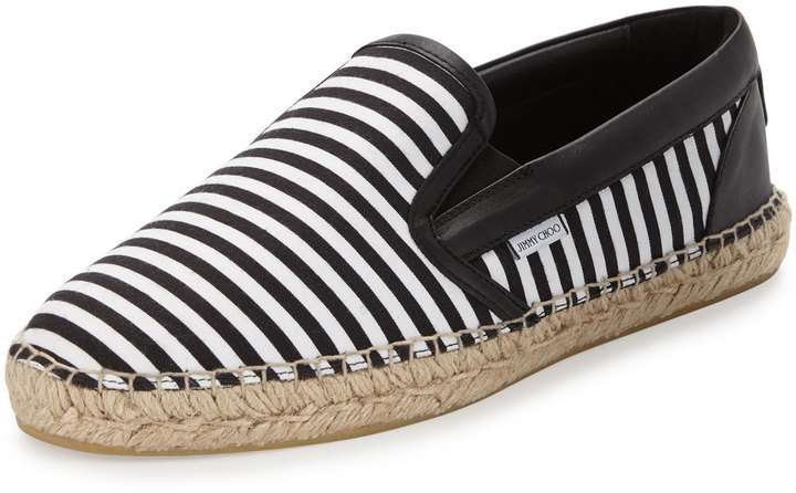 striped slip on sneakers