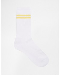 Asos Brand 5 Pack Tube Style Socks With Stripe