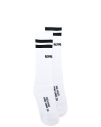 Represent Logo Striped Socks