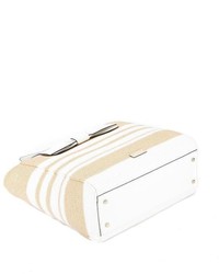 Kate Spade Natural And Fresh White Straw Clet Street Blair Tote