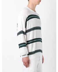 AMI Alexandre Mattiussi Striped Boxy Sweater