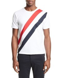 Thom Browne Diagonal Stripes Pocket T Shirt