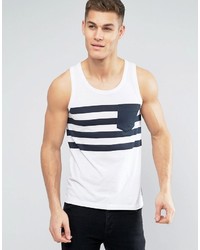 French Connection 4 Stripe Tank With Pocket