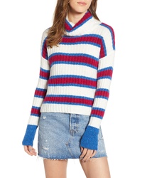 Ten Sixty Sherman Cozy Stripe Cowl Neck Sweater