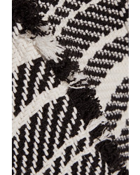 IRO Zlata Striped Cotton Blend Tweed Jacket Ivory