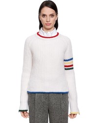 Thom Browne Intarsia Stripes Merino Wool Sweater