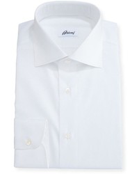 Brioni Tonal Houndstooth Dress Shirt White