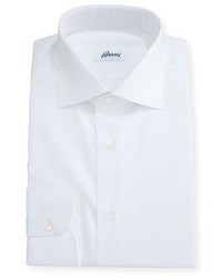 Brioni Tonal Houndstooth Dress Shirt White
