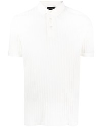 Emporio Armani Houndstooth Print Cotton Polo Shirt