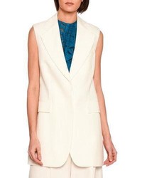Stella McCartney Becka Single Breasted Jacket Vest Off White