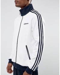 adidas Originals Beckenbauer Track Jacket In White Br4222