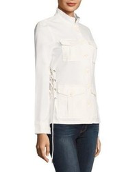 Tory Burch Sargeant Pepper Lace Up Army Jacket