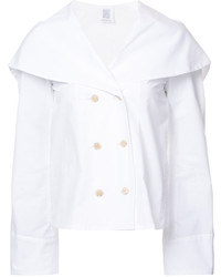 Rosie Assoulin Tailored Cape Jacket