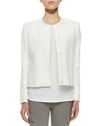 Vince Textured Button Front Jacket