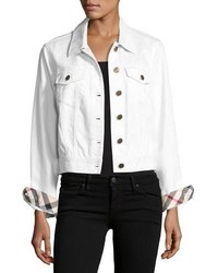 Burberry Timberdale Jean Jacket White